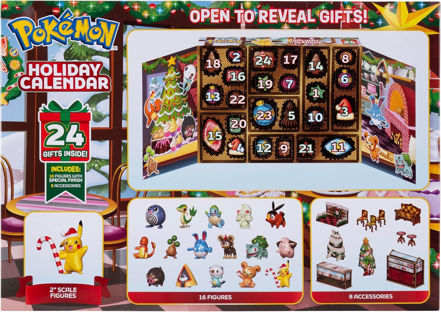 Calendrier de l’Avent Pokémon Holiday Calendar 2025 - Figurines & Accessoires