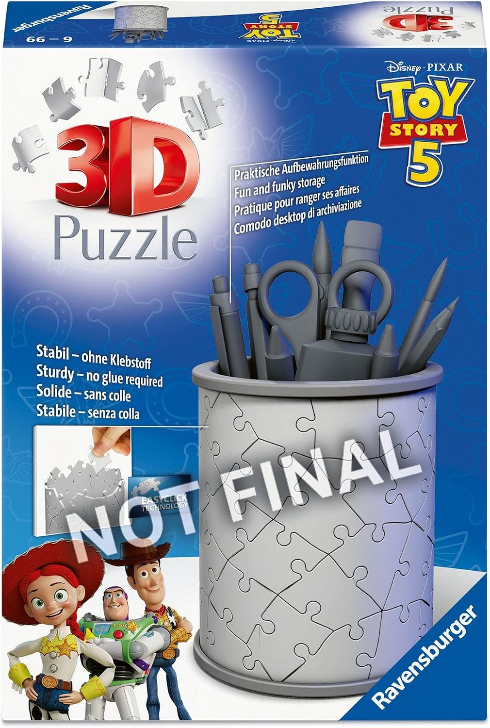 Ravensburger Puzzle 3D Pot à crayons Toy Story 5 (dès 6 ans)