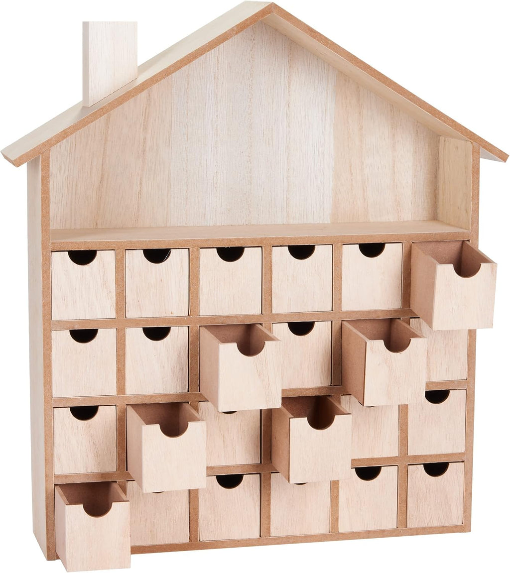 Calendriers de l'Avent en bois à décorer soi-même (DIY)