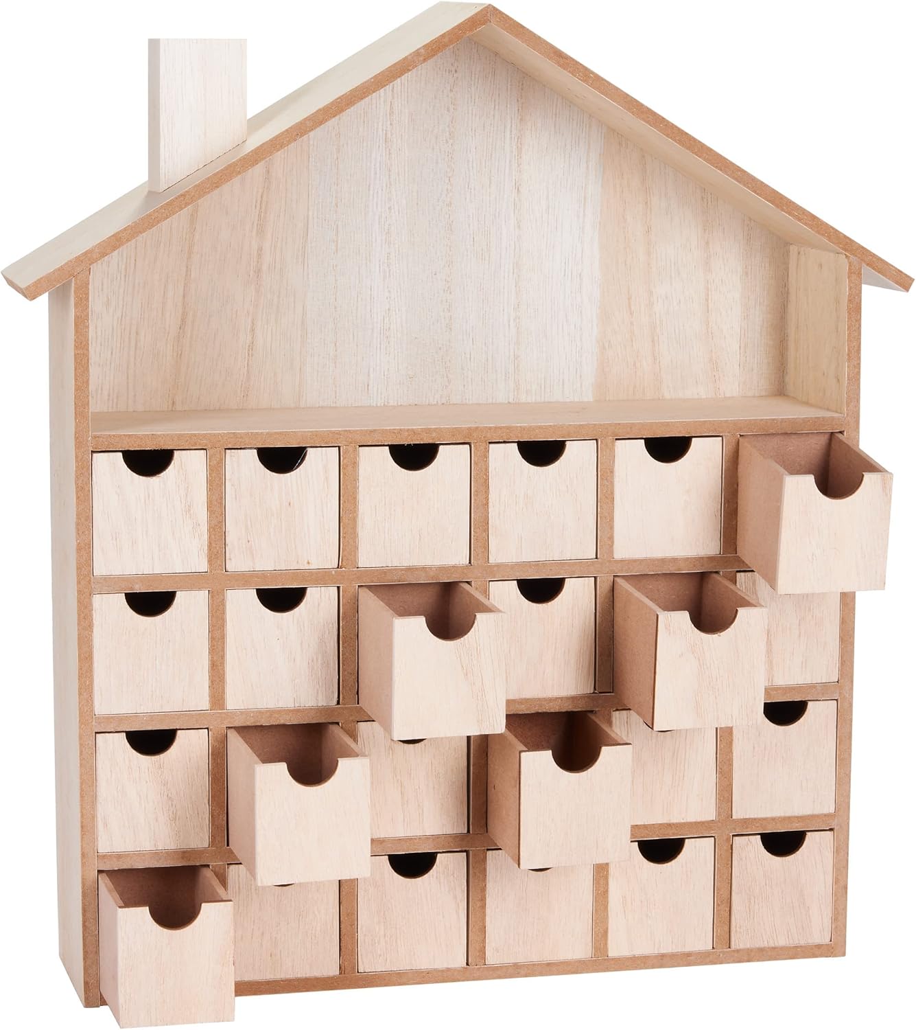 Calendriers de l'Avent en bois à décorer soi-même (DIY)