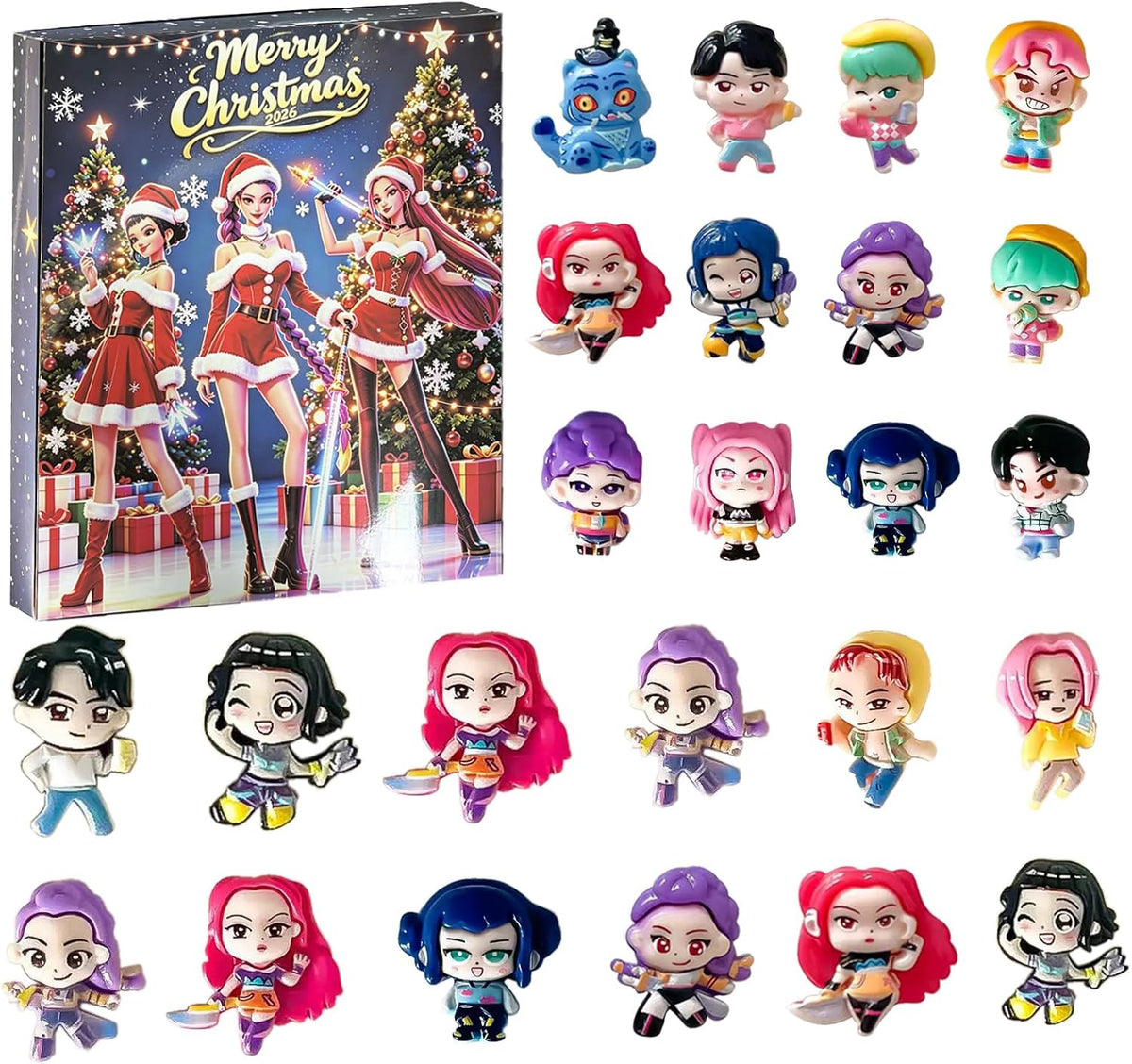 Calendrier de l'Avent K-Pop Demon Hunters 24 mini figurines