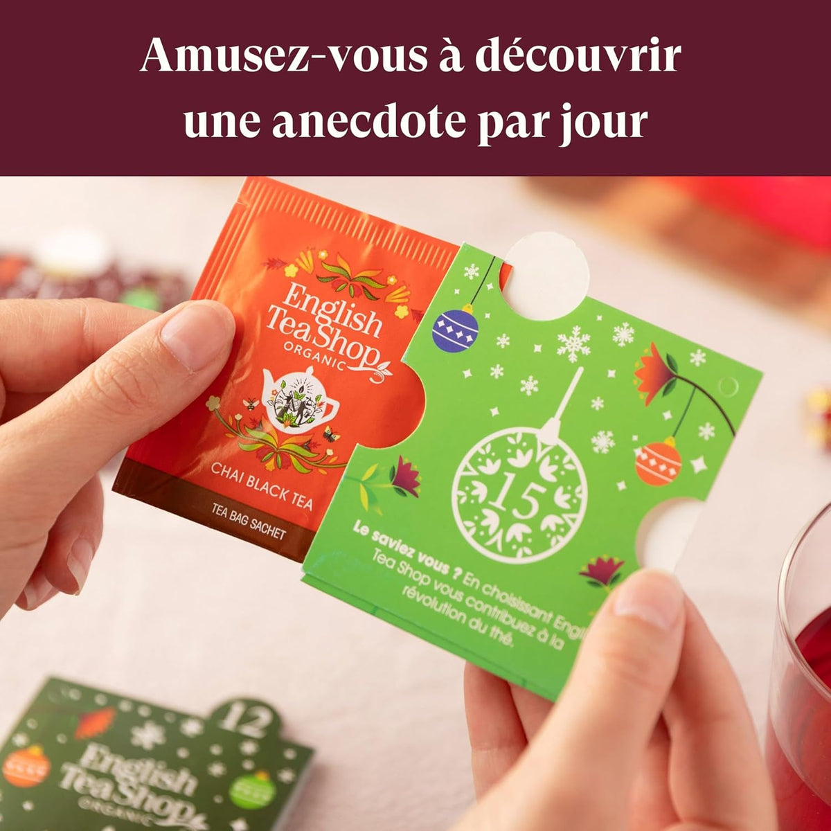 Carte anecdote du jour du calendrier English Tea Shop