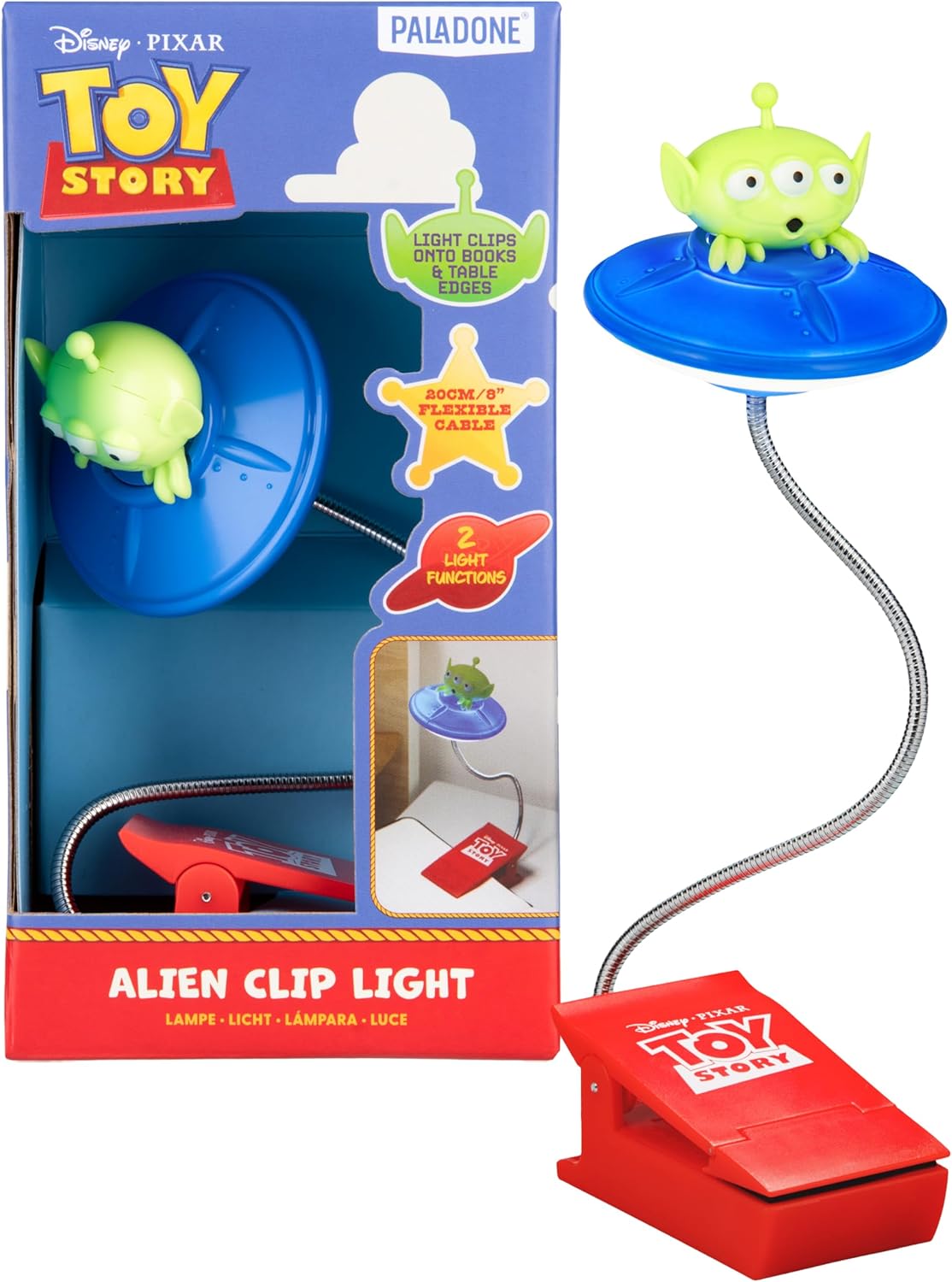 Paladone — veilleuse Alien Toy Story, lampe de lecture à clip