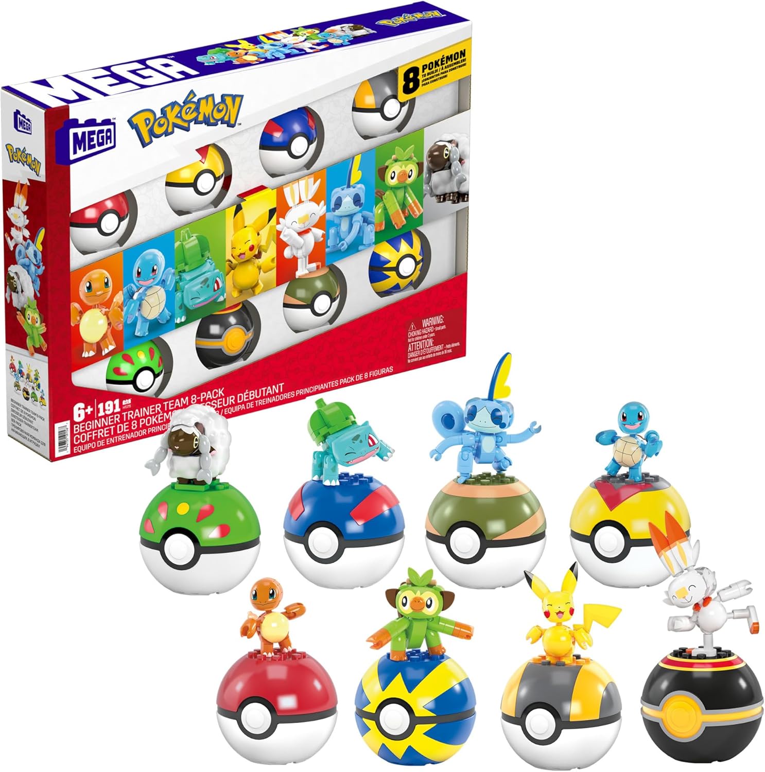 MEGA Pokémon — Coffret Dresseur Débutant (8 figurines)