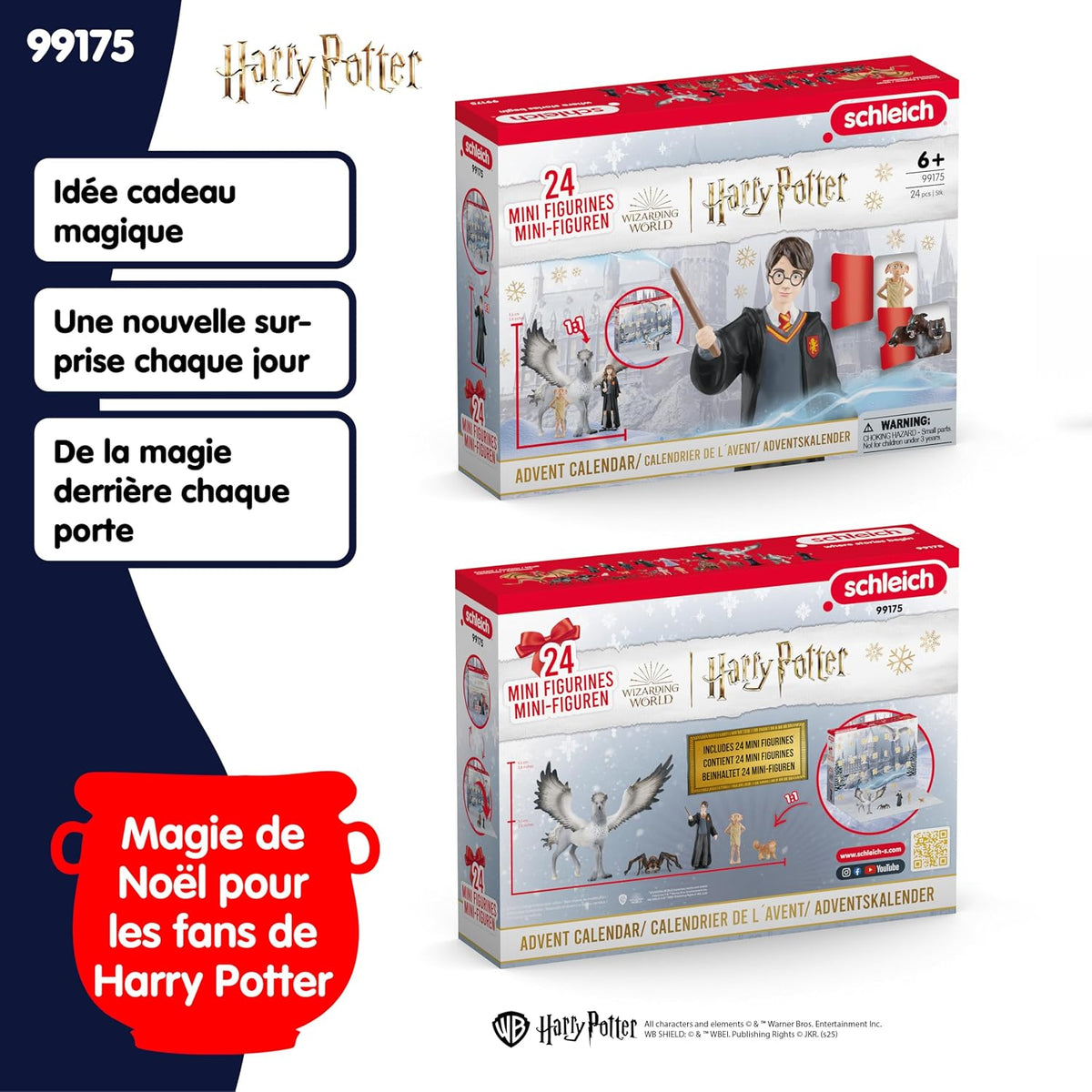 Calendrier de l'Avent Schleich Harry Potter 2025 détail