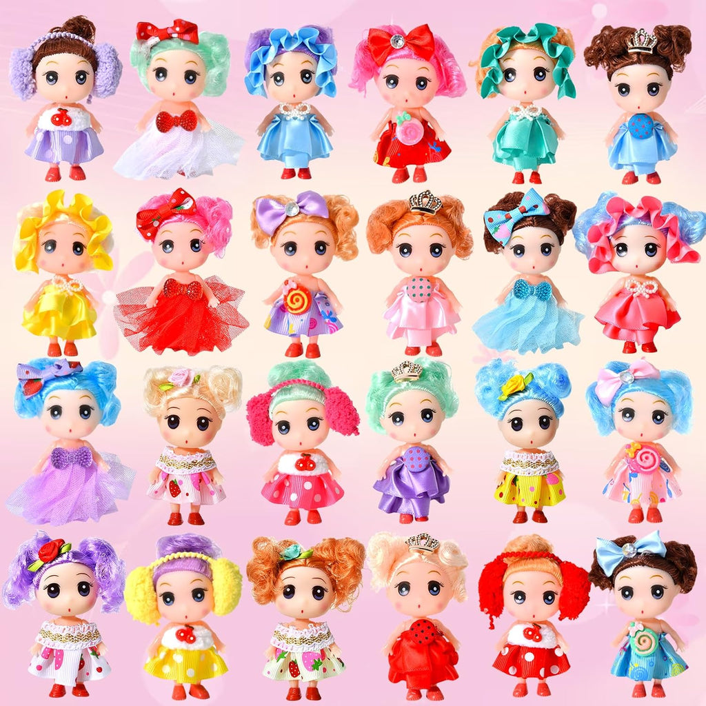 Calendrier de l'Avent 24 mini-poupées princesses SenZjx