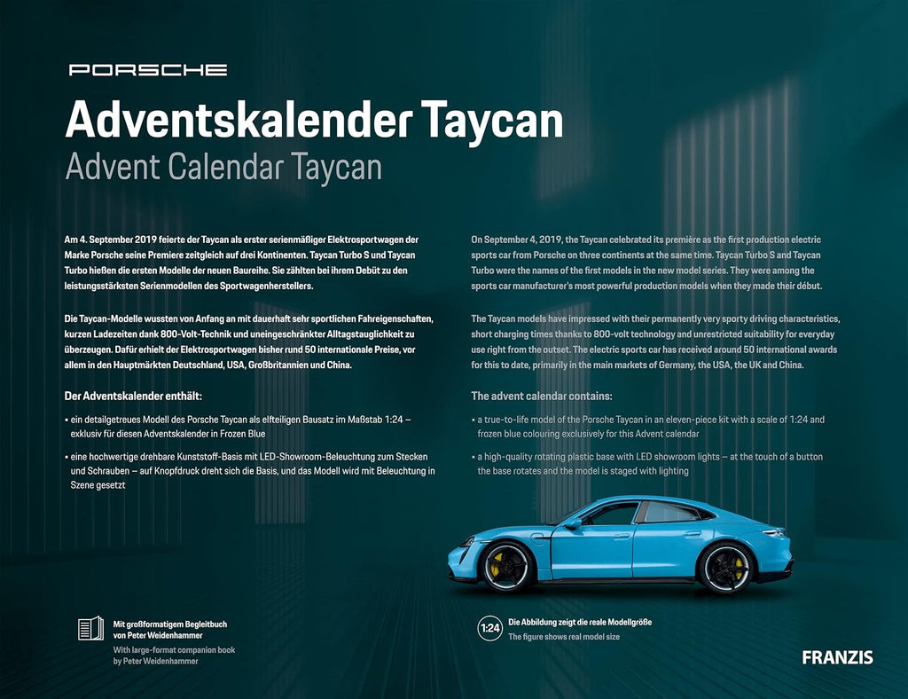 Calendrier de l'Avent Franzis Porsche Taycan 67203 - photo 2