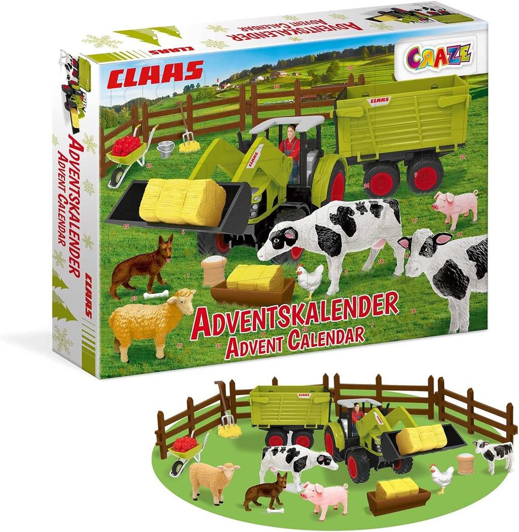 Calendrier de l'Avent Craze CLAAS tracteur et ferme