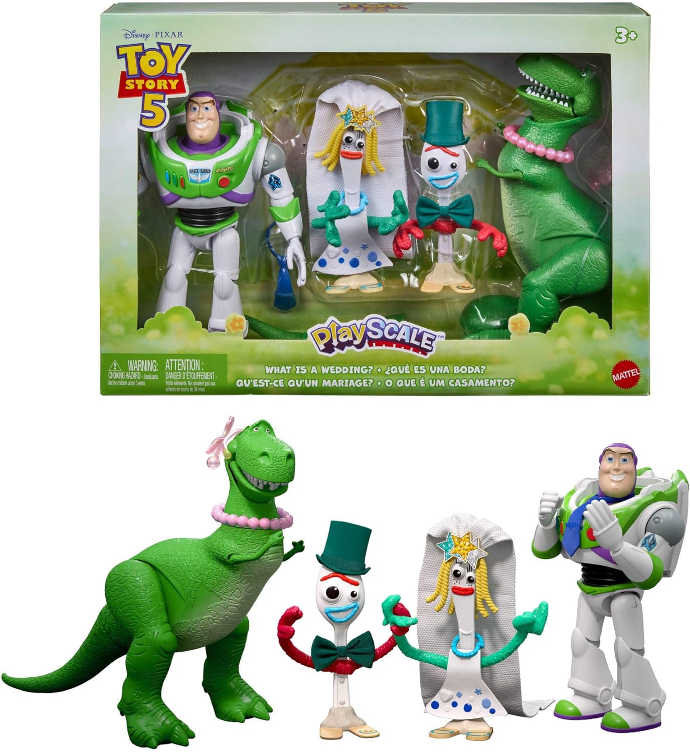 Mattel Toy Story 5 — coffret 4 figurines « Qu'est-ce qu'un mariage ? »