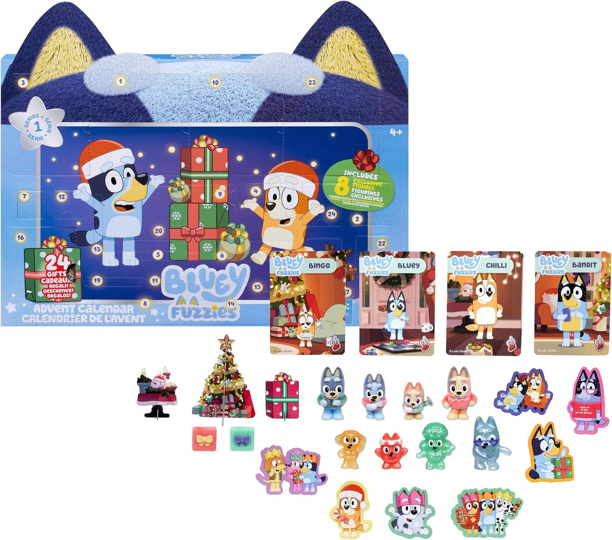 Calendrier de l'Avent Bluey Fuzzies