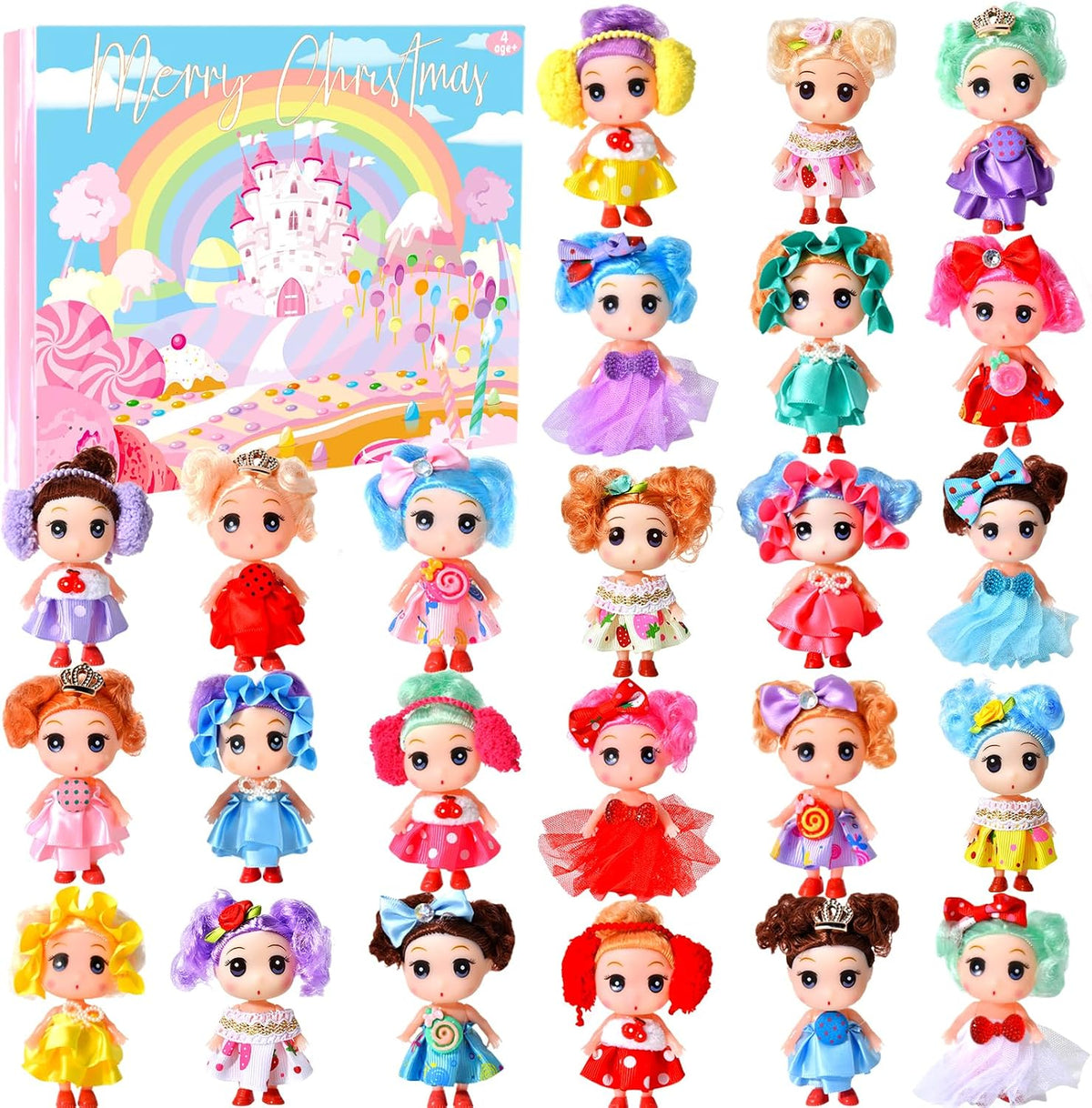 Calendrier de l'Avent 24 mini-poupées princesses SenZjx