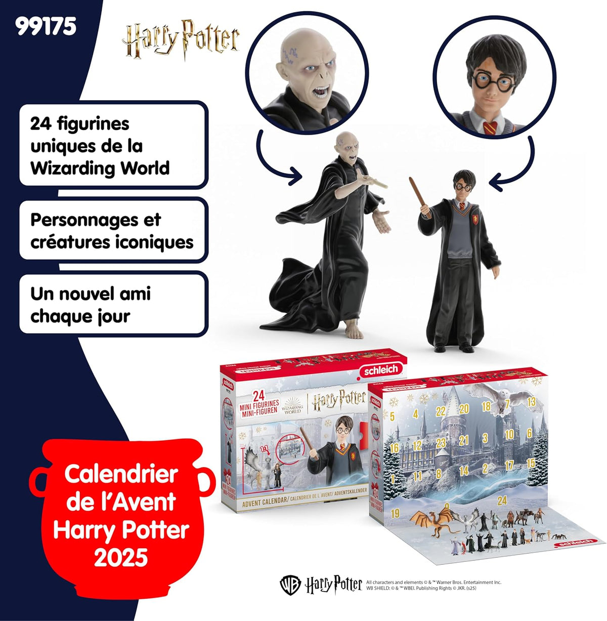 Calendrier de l'Avent Schleich Harry Potter 2025 réf. 99175