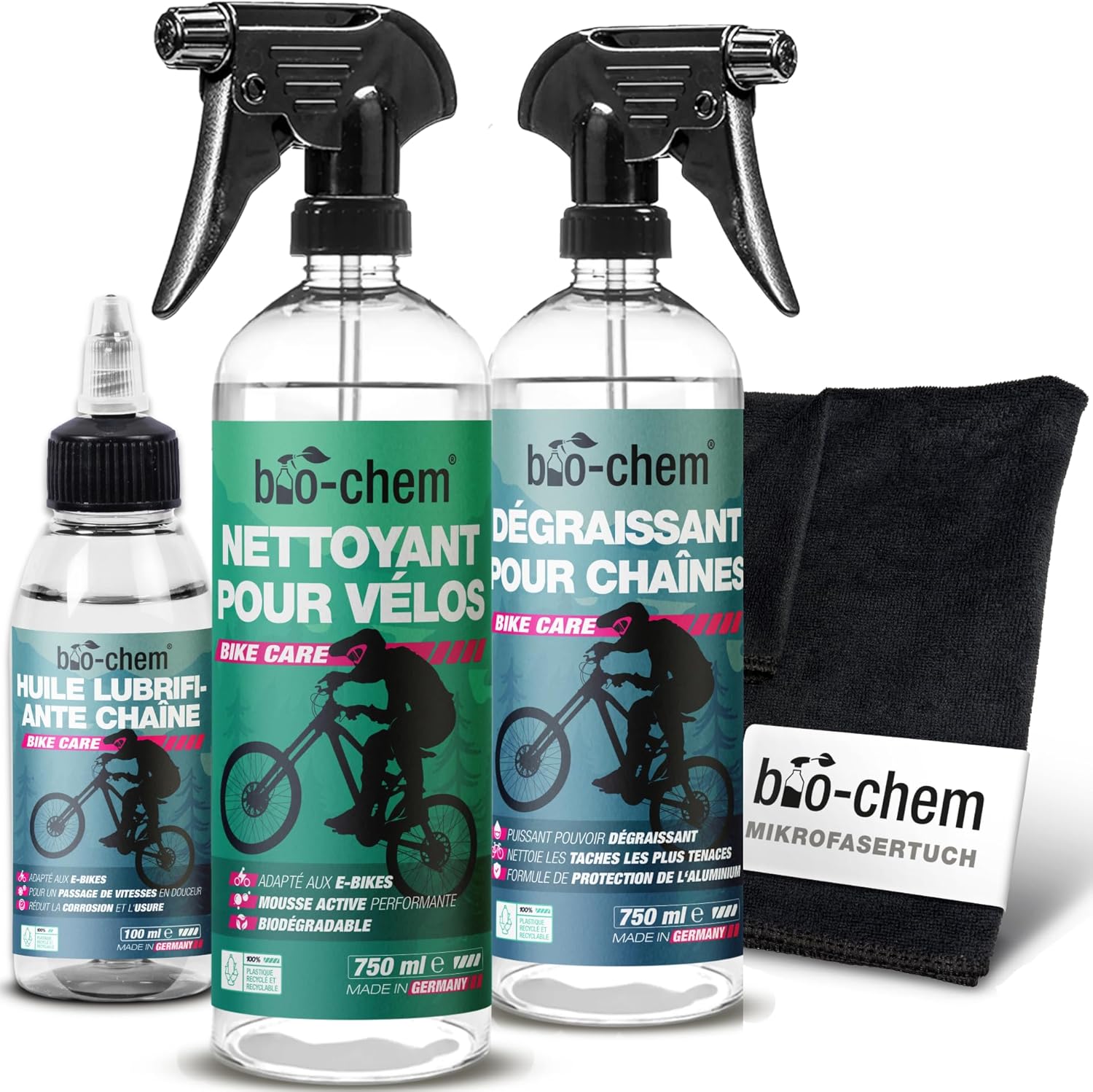Kit entretien et nettoyage vélo complet