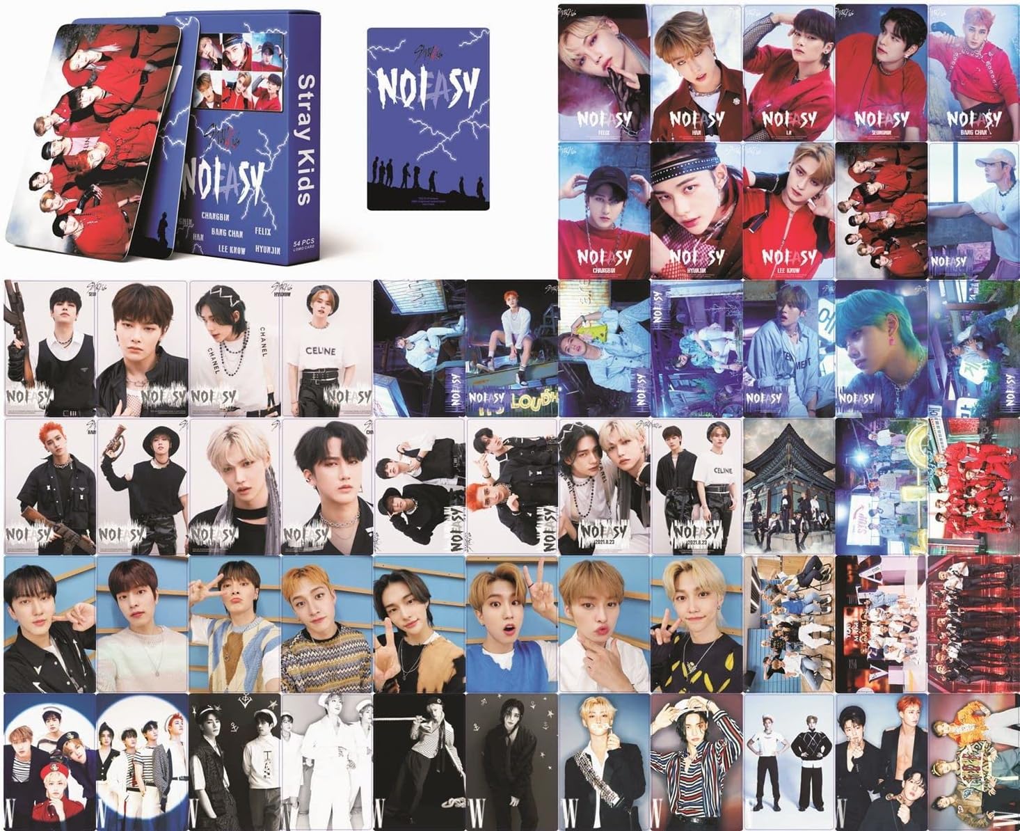 Lomo cards Stray Kids (54 pièces)