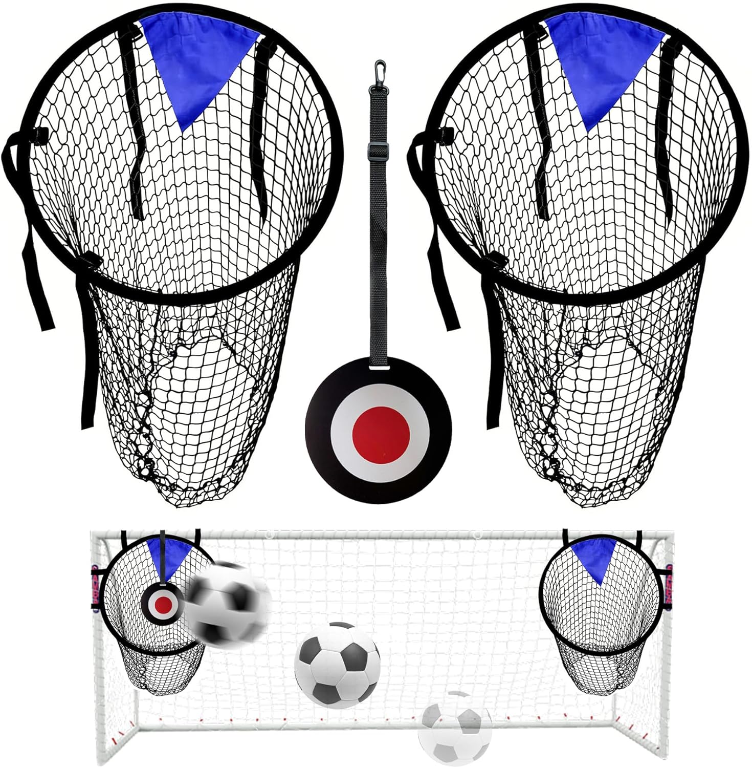Lot de 2 cibles de tir de football pliables entraînement