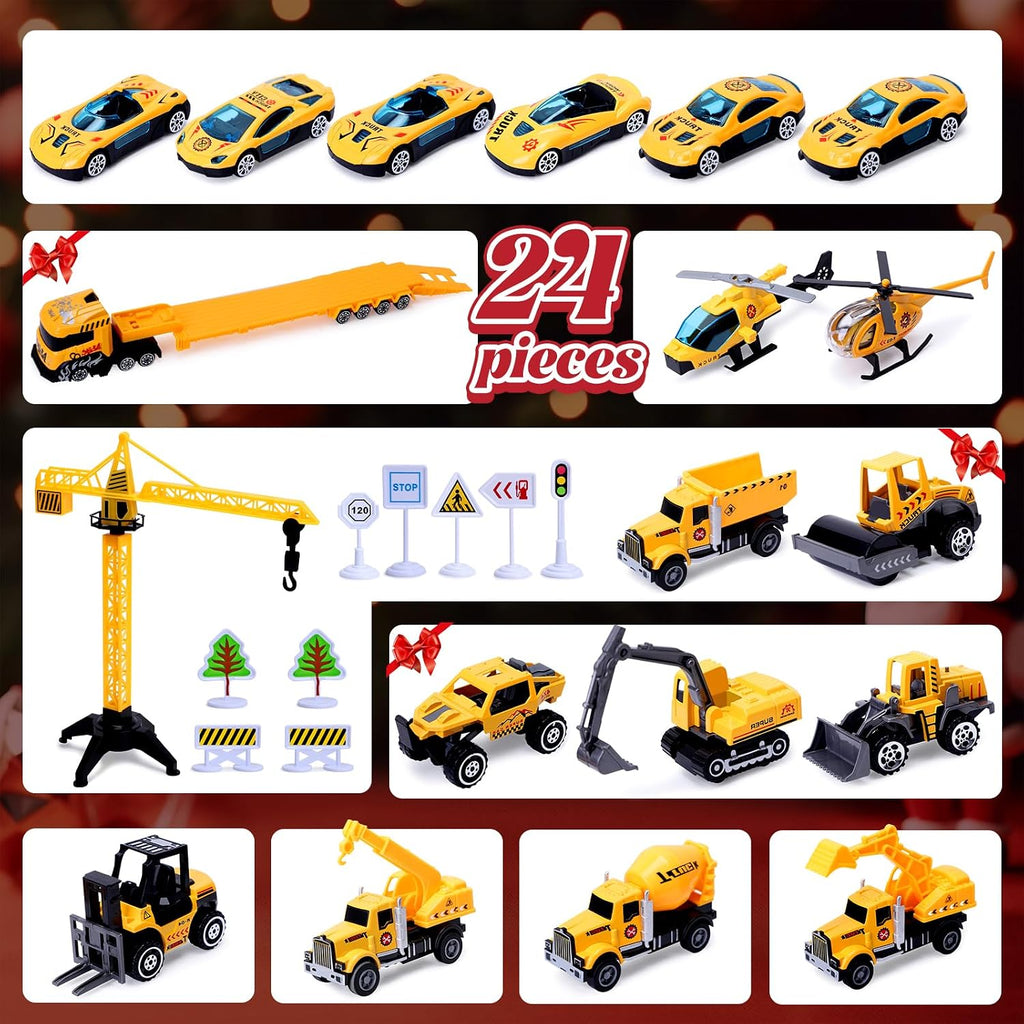 Engins de chantier du calendrier de l'Avent Sumsoltic
