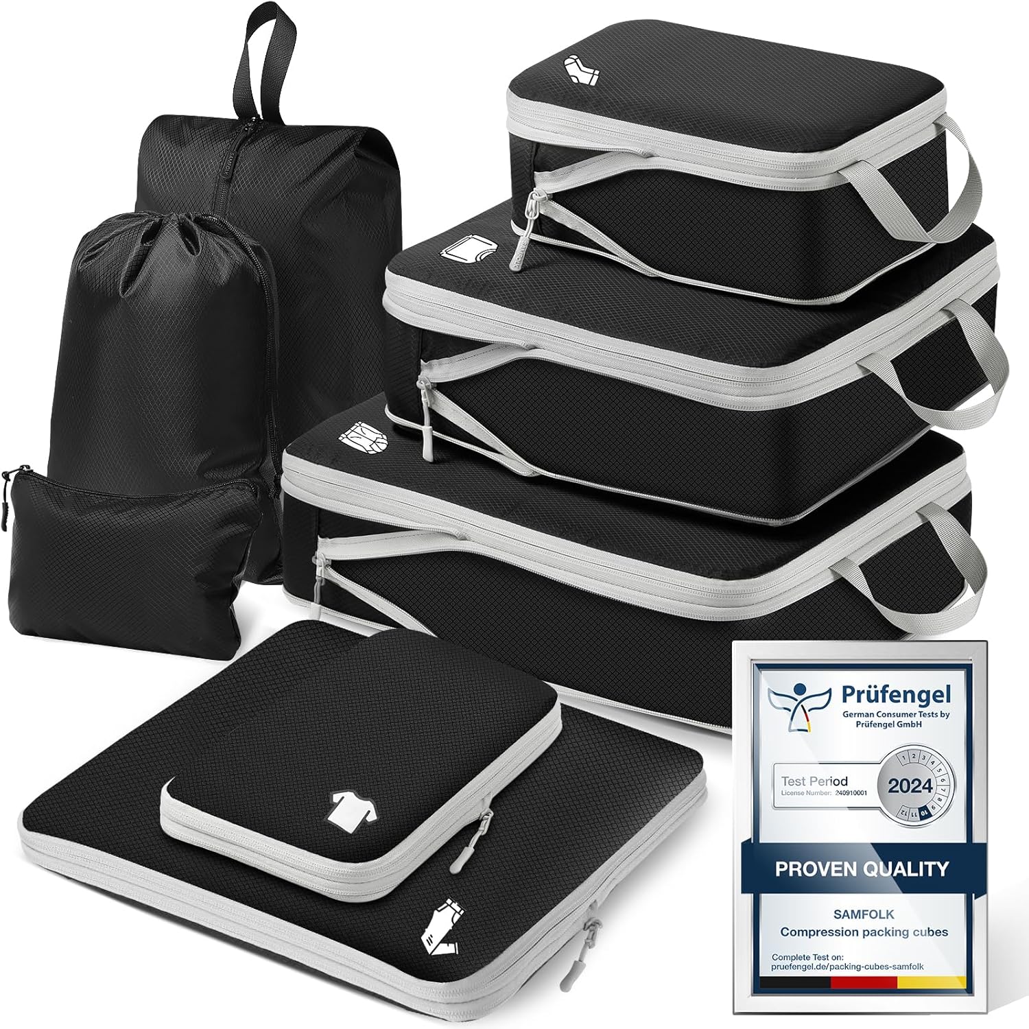 Set de cubes de rangement pour valise packing cubes