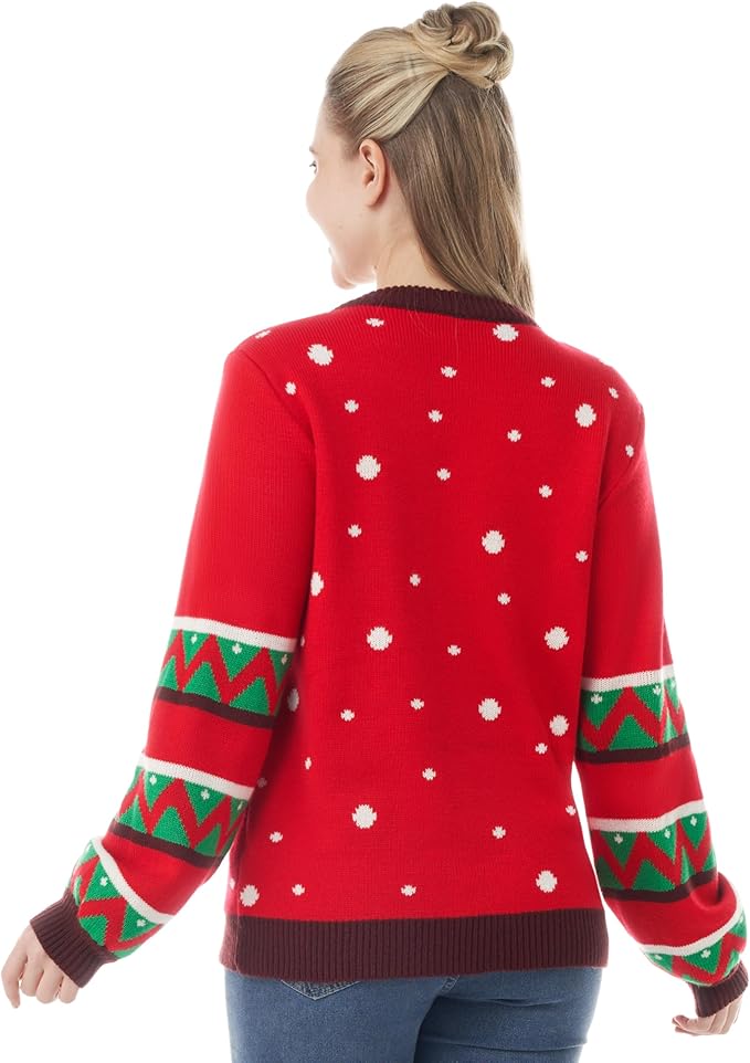 Pull de noël femme LED