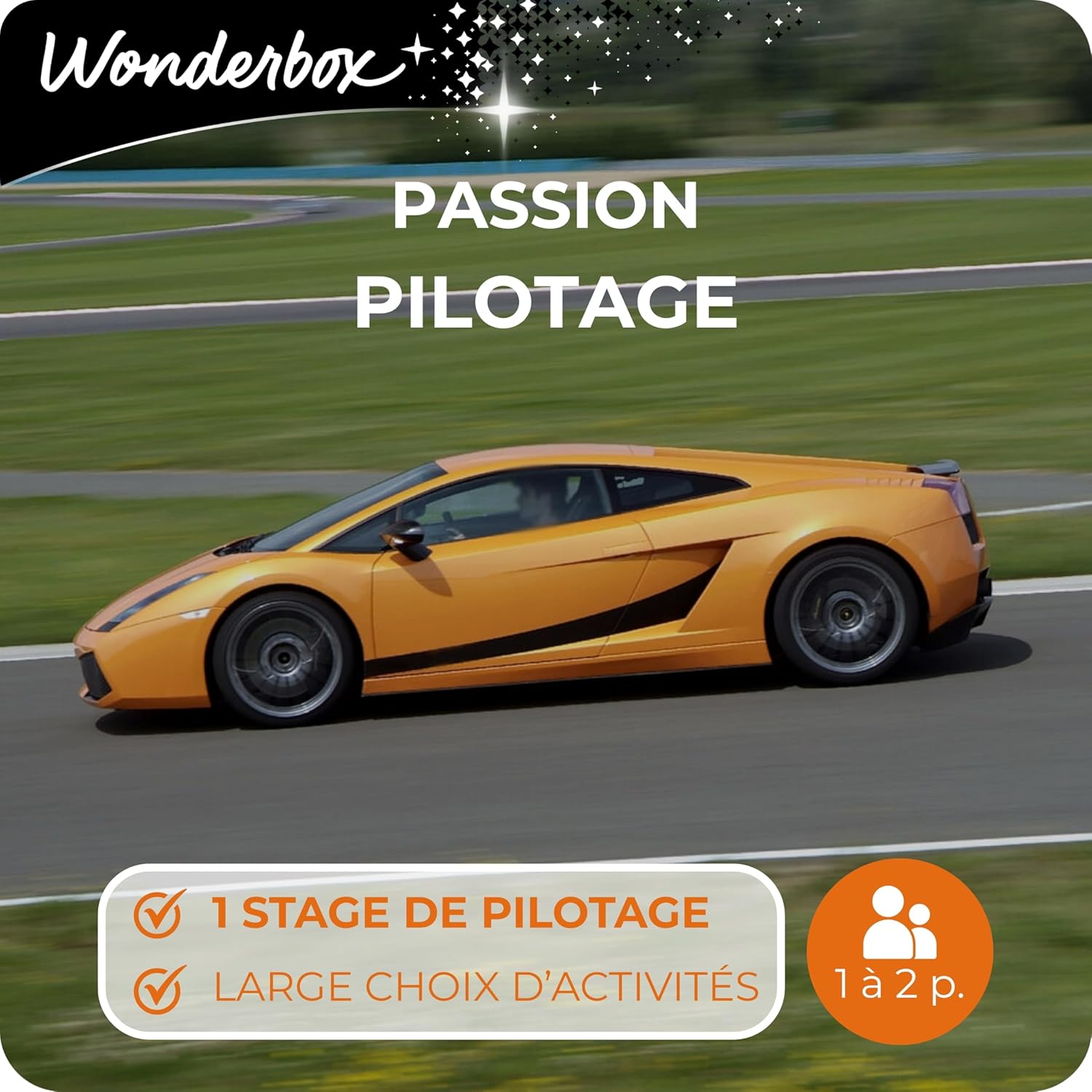 Coffret cadeau Passion Pilotage pour fans de belles voitures - Wonderbox