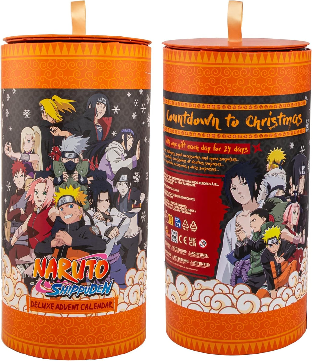 Sac à chaussures, masque Kakashi et stylo du calendrier de l'Avent Naruto Deluxe