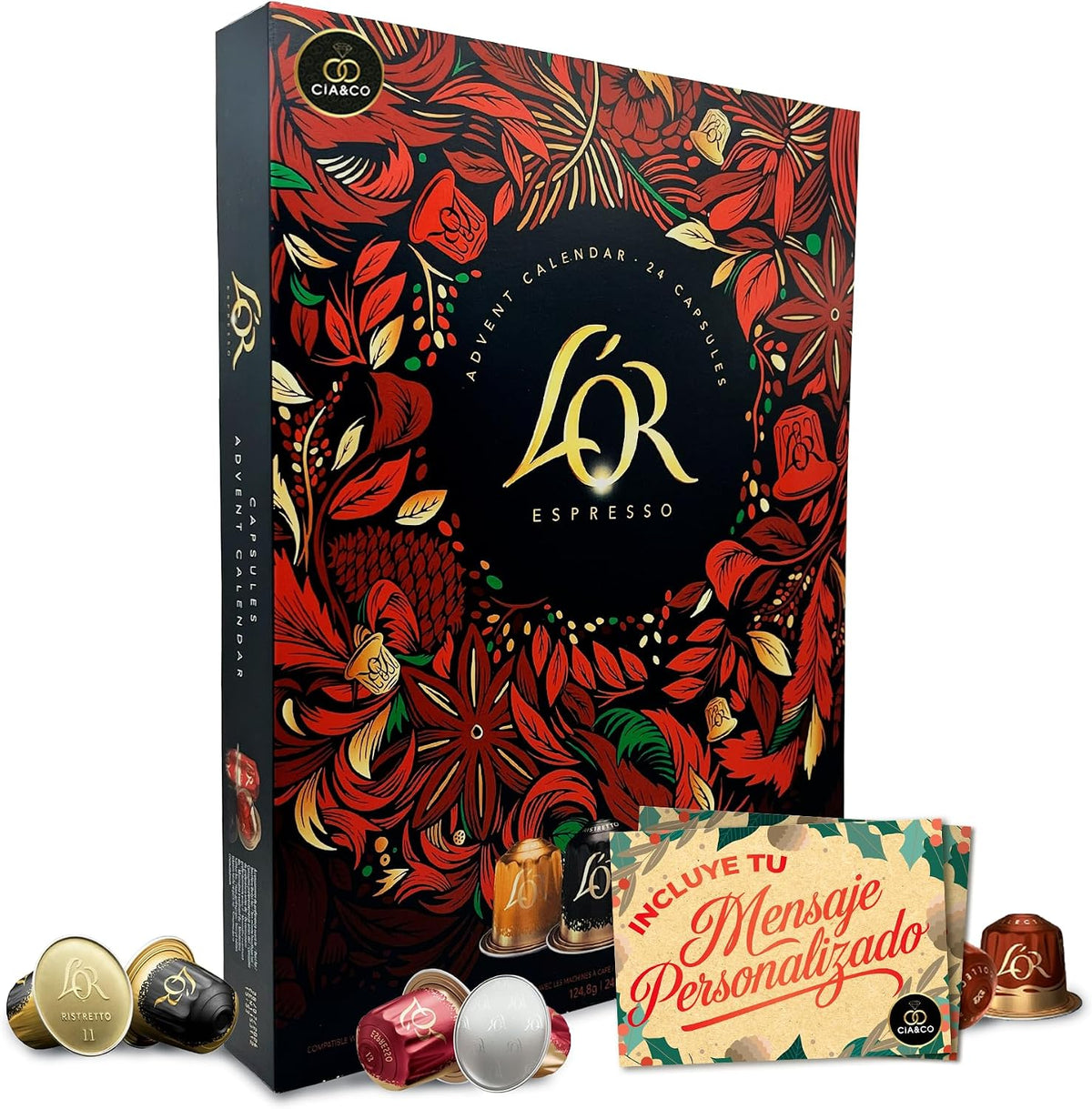 Calendrier de l'Avent café L'OR Espresso 24 capsules compatibles Nespresso