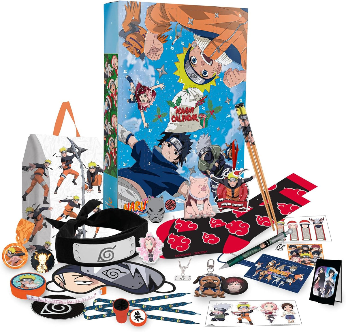 Contenu du calendrier de l'Avent Naruto Cinereplicas