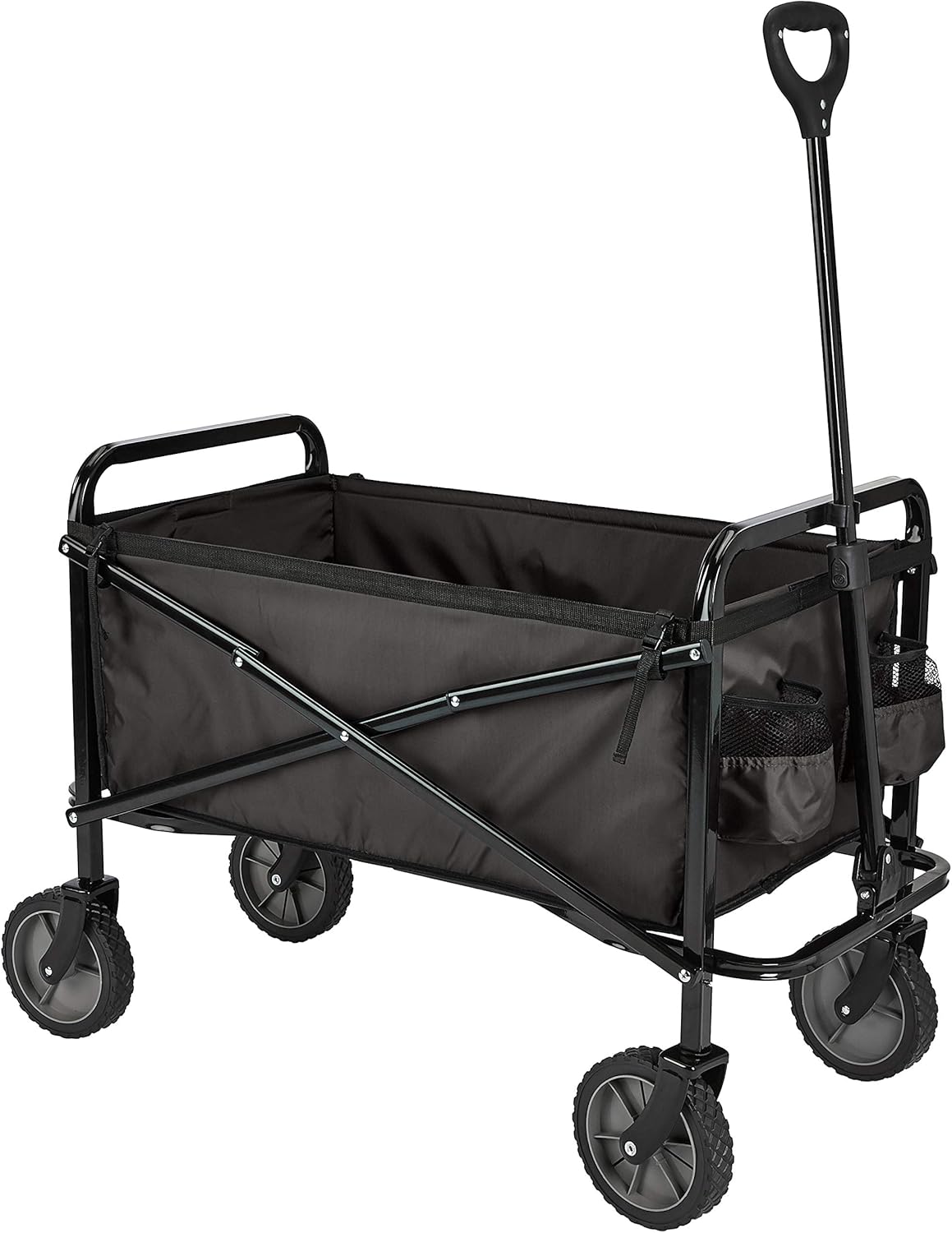 Chariot de jardin pliable tout-terrain avec housse