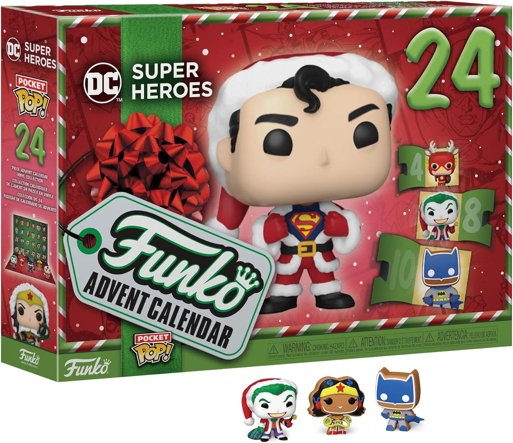 Calendrier de l’Avent Superman & la Justice League Funko Pop