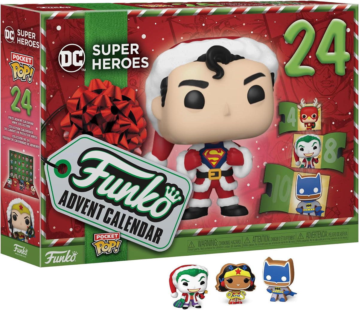 Calendrier de l'Avent Funko Pocket Pop! DC Super Heroes 2023