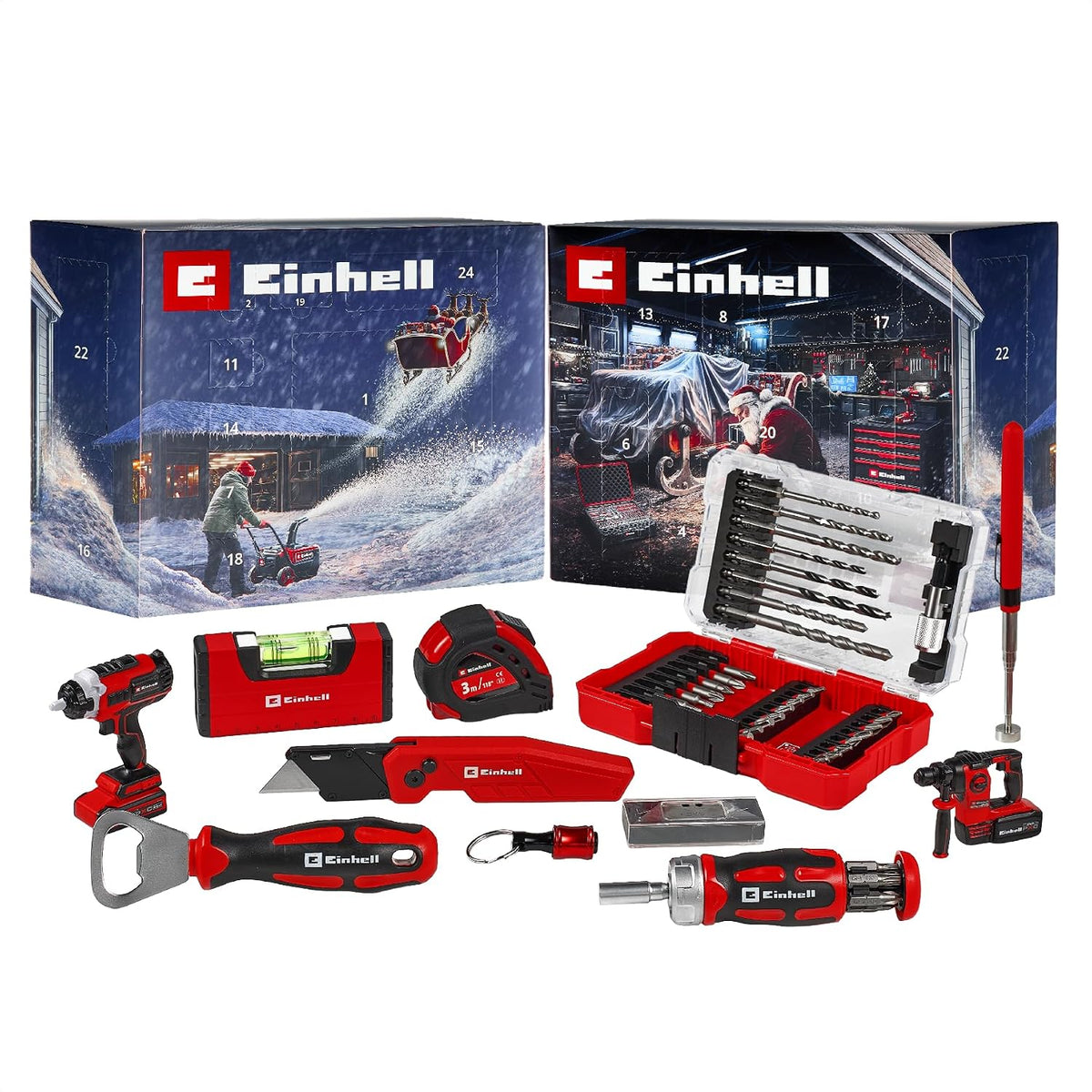 Calendrier de l'Avent Einhell 2026 jeu d'outils 48 pièces