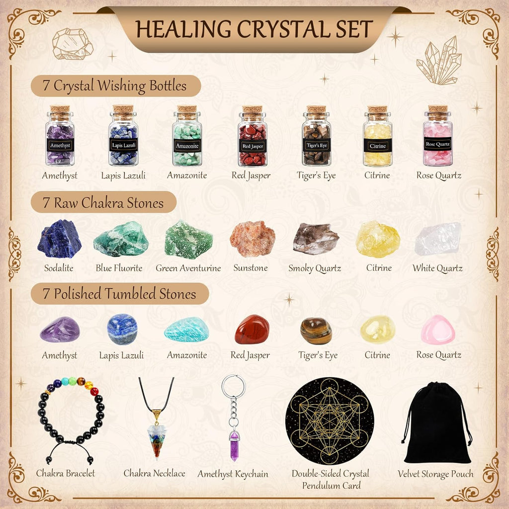 Calendrier de l’Avent pierres précieuses & cristaux 2025