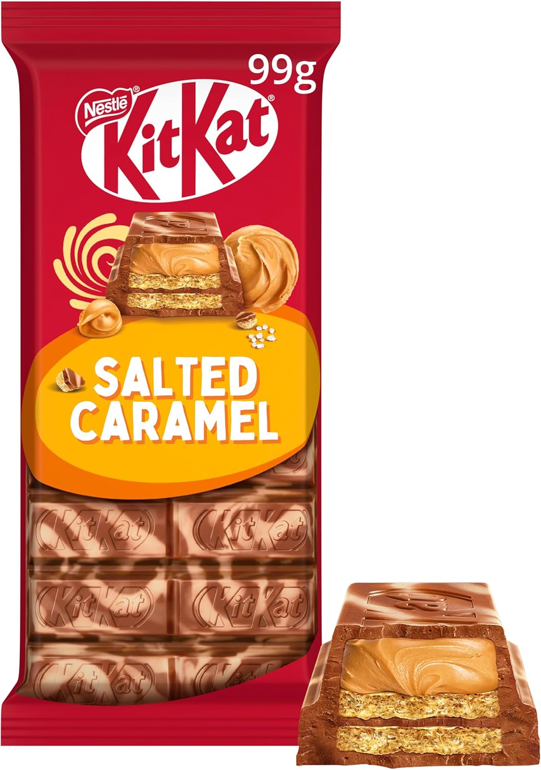 Tablette de chocolat KitKat caramel salé 99 g