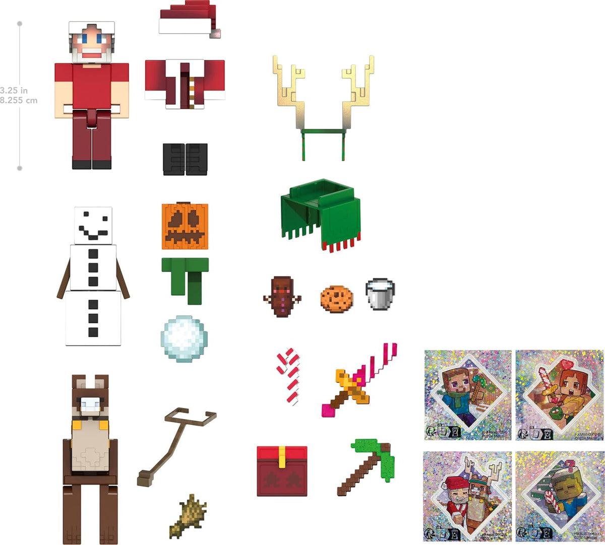 Calendrier de l'Avent Minecraft Mattel – figurines et accessoires
