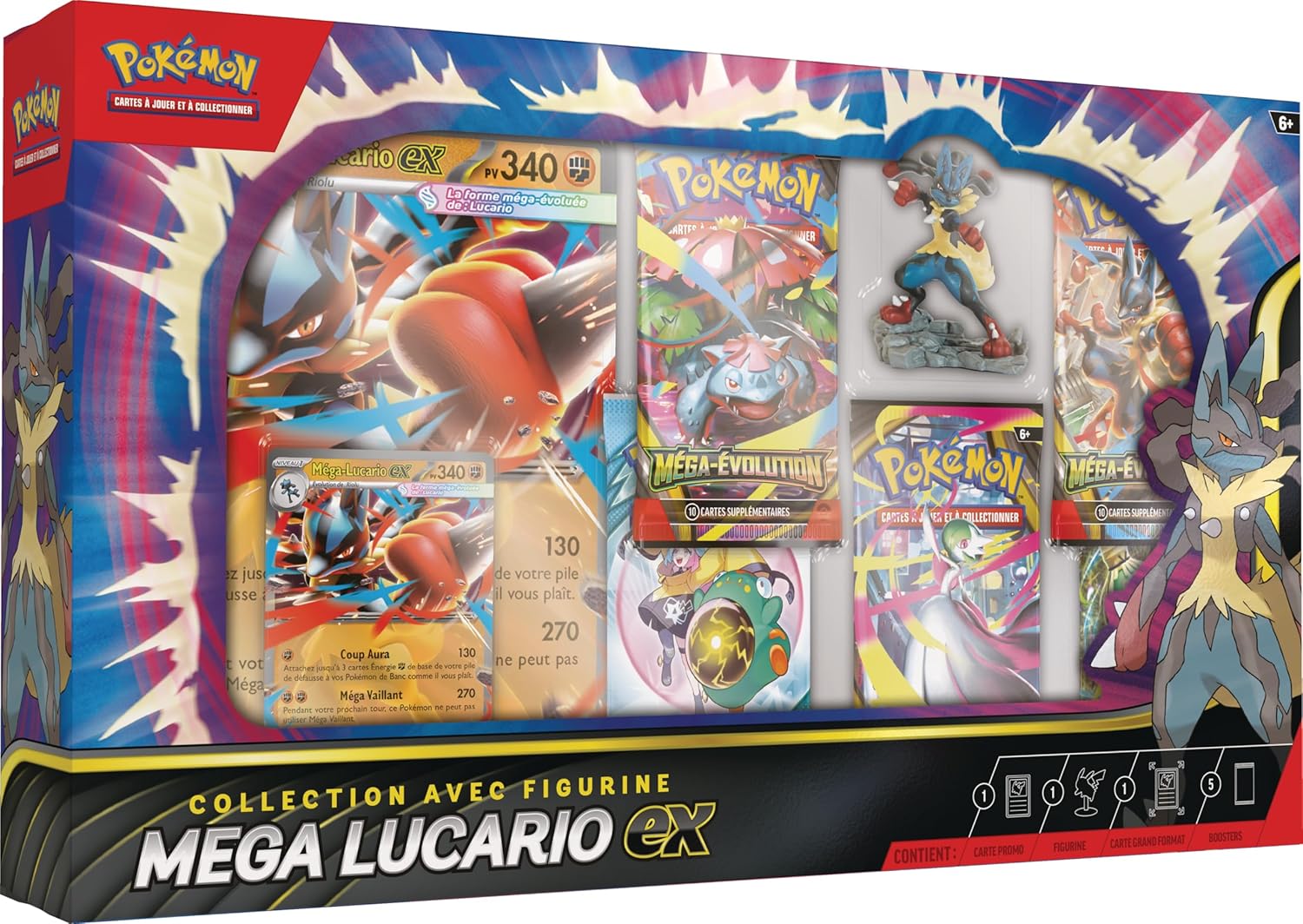 Coffret Pokémon Collection figurine Méga-Lucario-ex