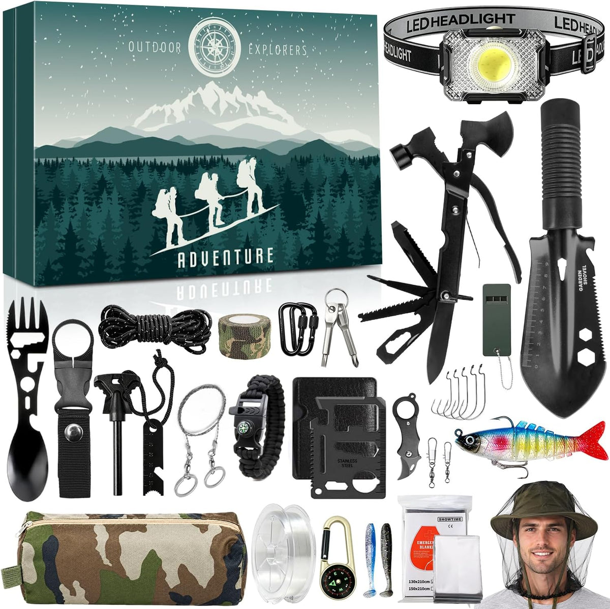 Calendrier de l'Avent iZoeL outils de survie et son contenu