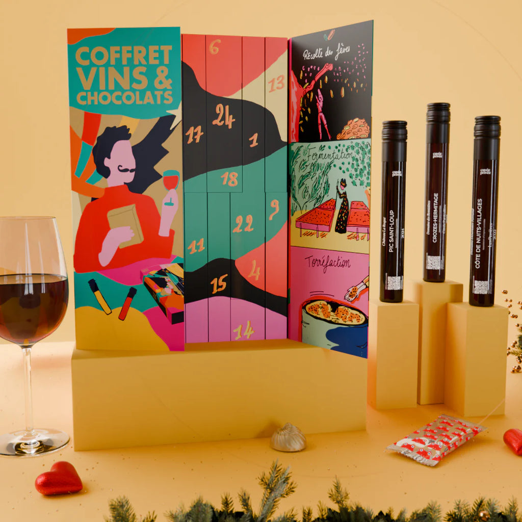 Calendrier de l’Avent Vins & Chocolats 2025 - Flakon