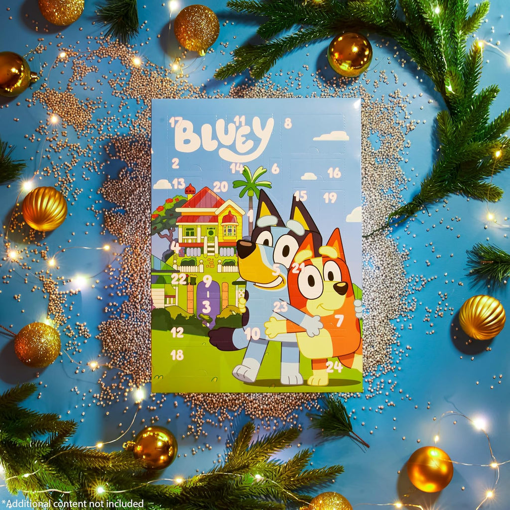 Boîte du calendrier de l'Avent Bluey accessoires cheveux