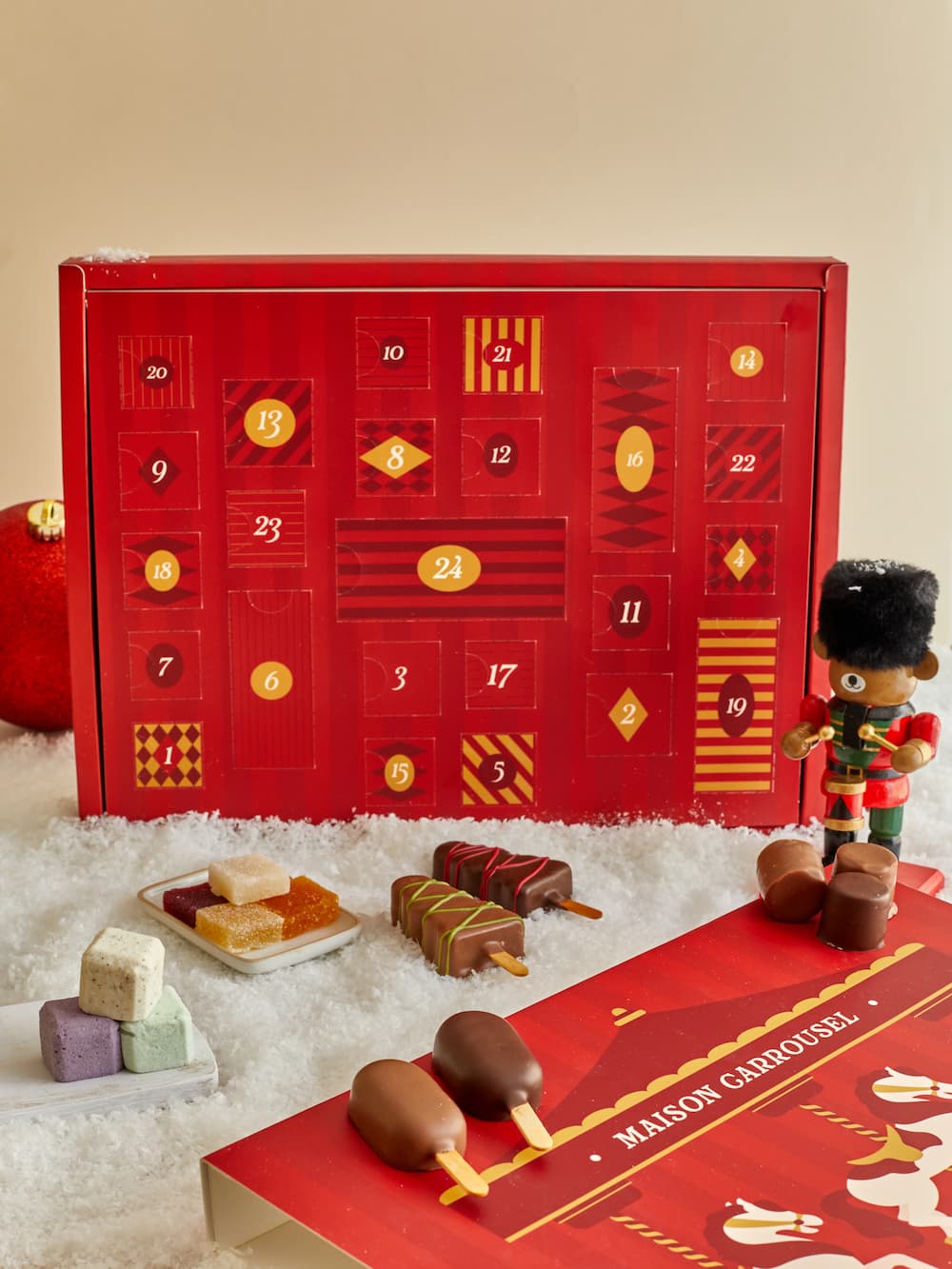 Calendrier de l'Avent Maison Carrousel – Gourmand & Fondant, guimauves et pâtes de fruits