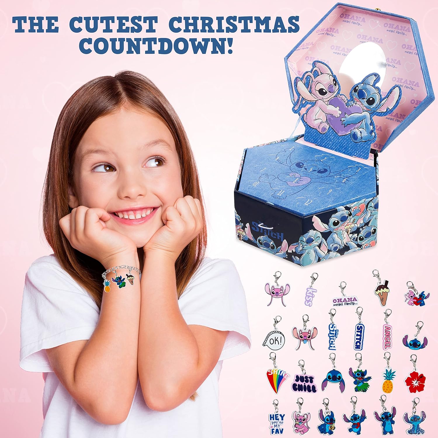 Calendrier de l’Avent Stitch 2025 – Bijoux à Charms - Disney