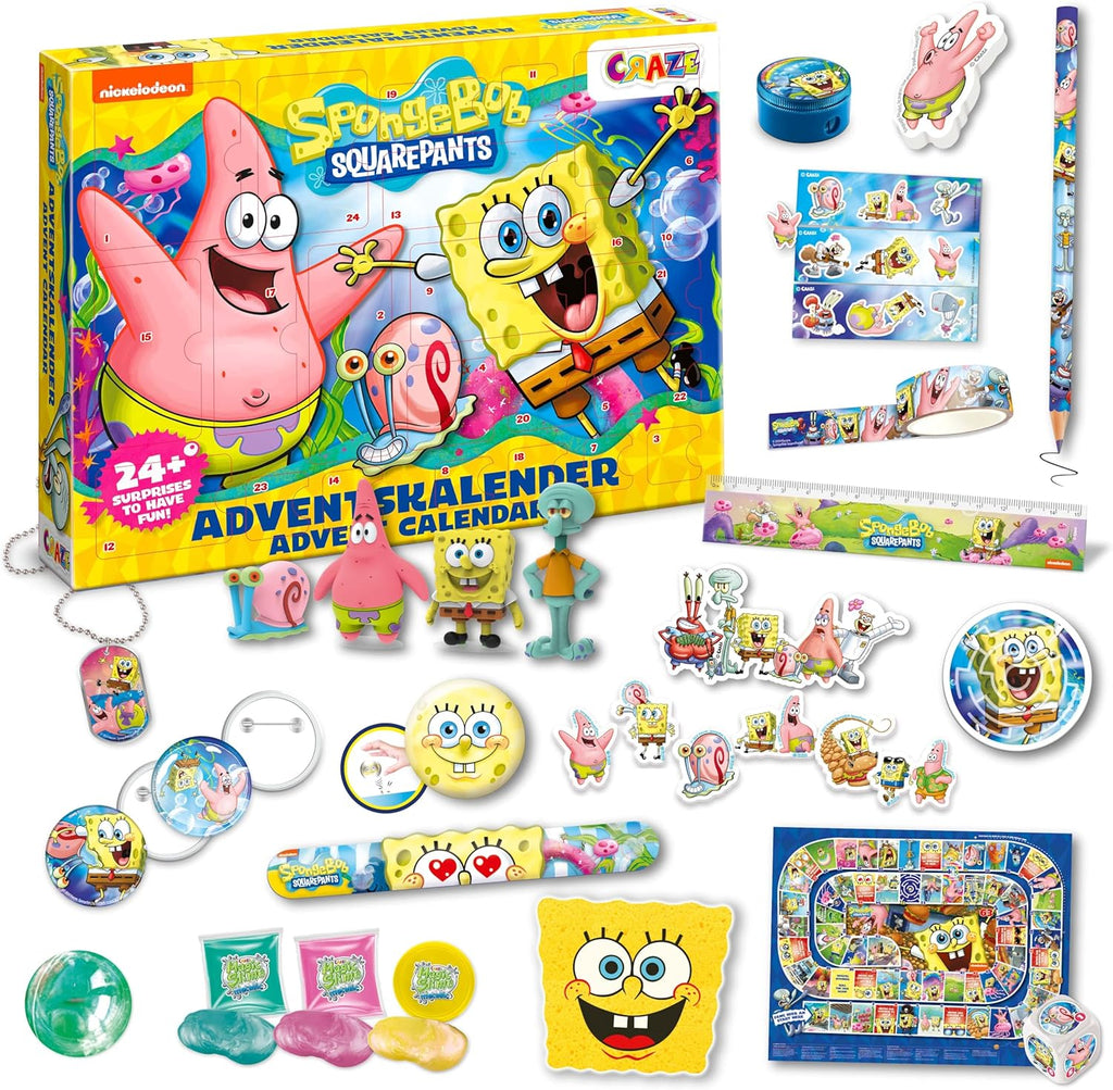 Calendrier de l'Avent Bob l'Éponge Craze