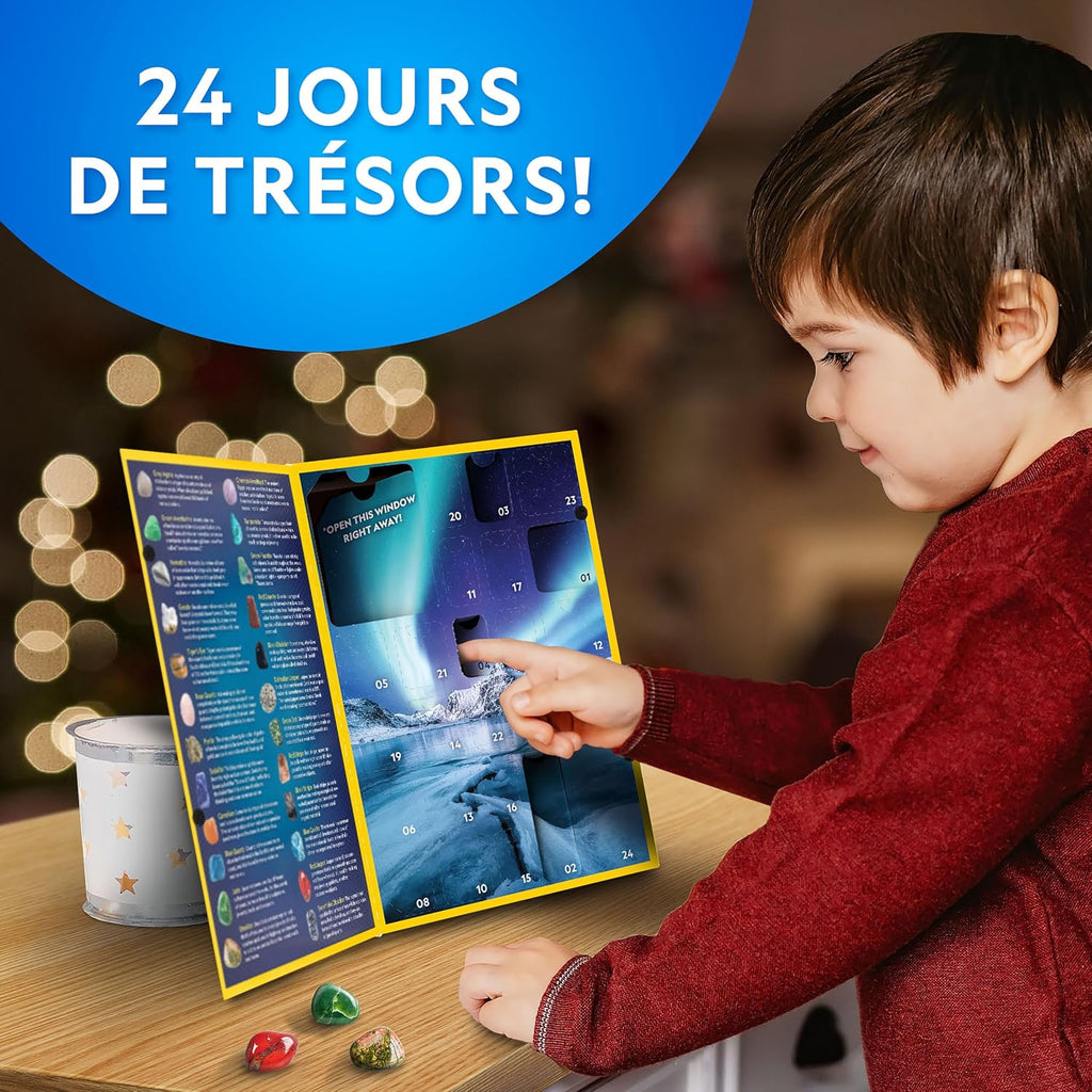 Calendrier de l’Avent National Geographic pierres précieuses