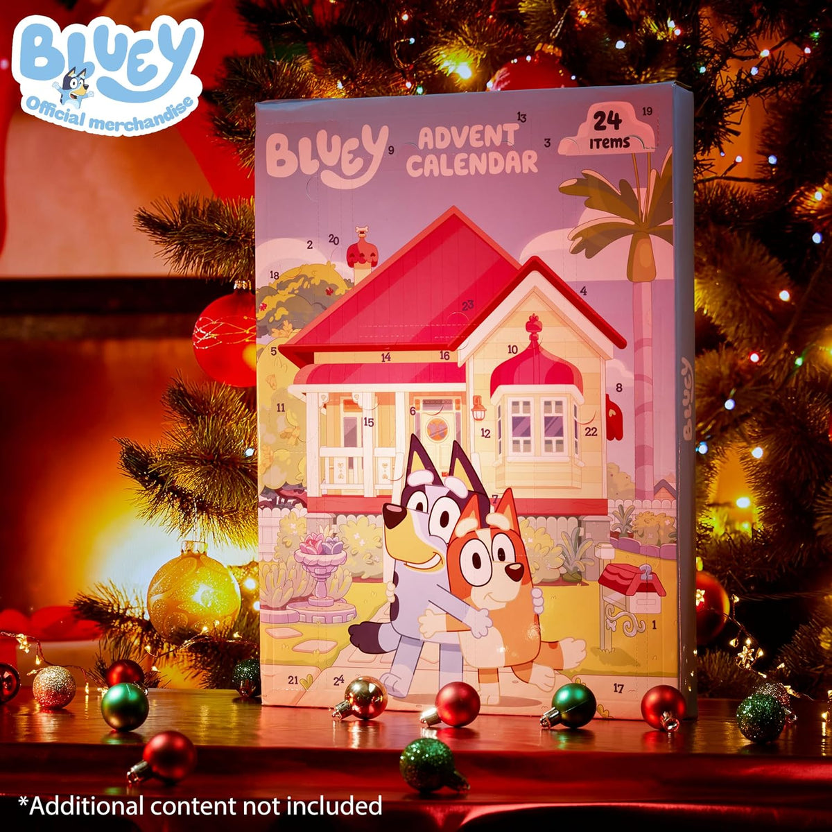 Boîte du calendrier de l'Avent Bluey papeterie