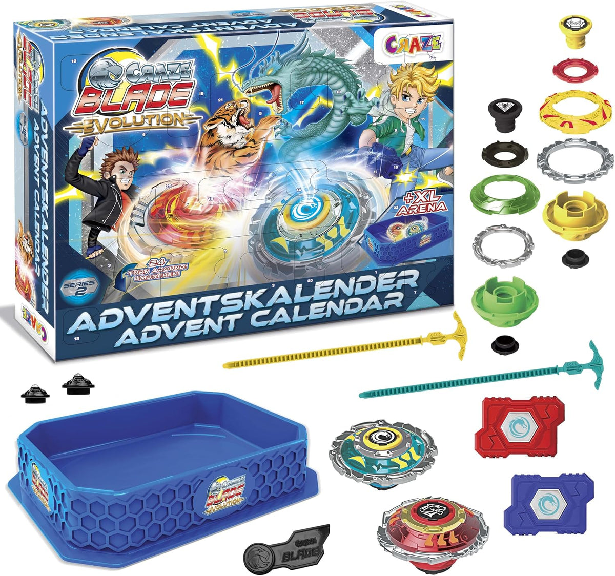 Calendrier de l'Avent Craze Blade Evolution toupies de combat