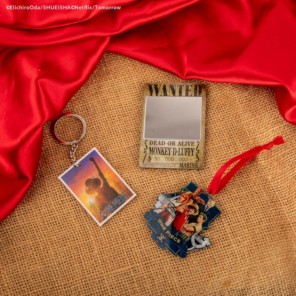 Miroir Wanted, porte-clés et déco du calendrier One Piece