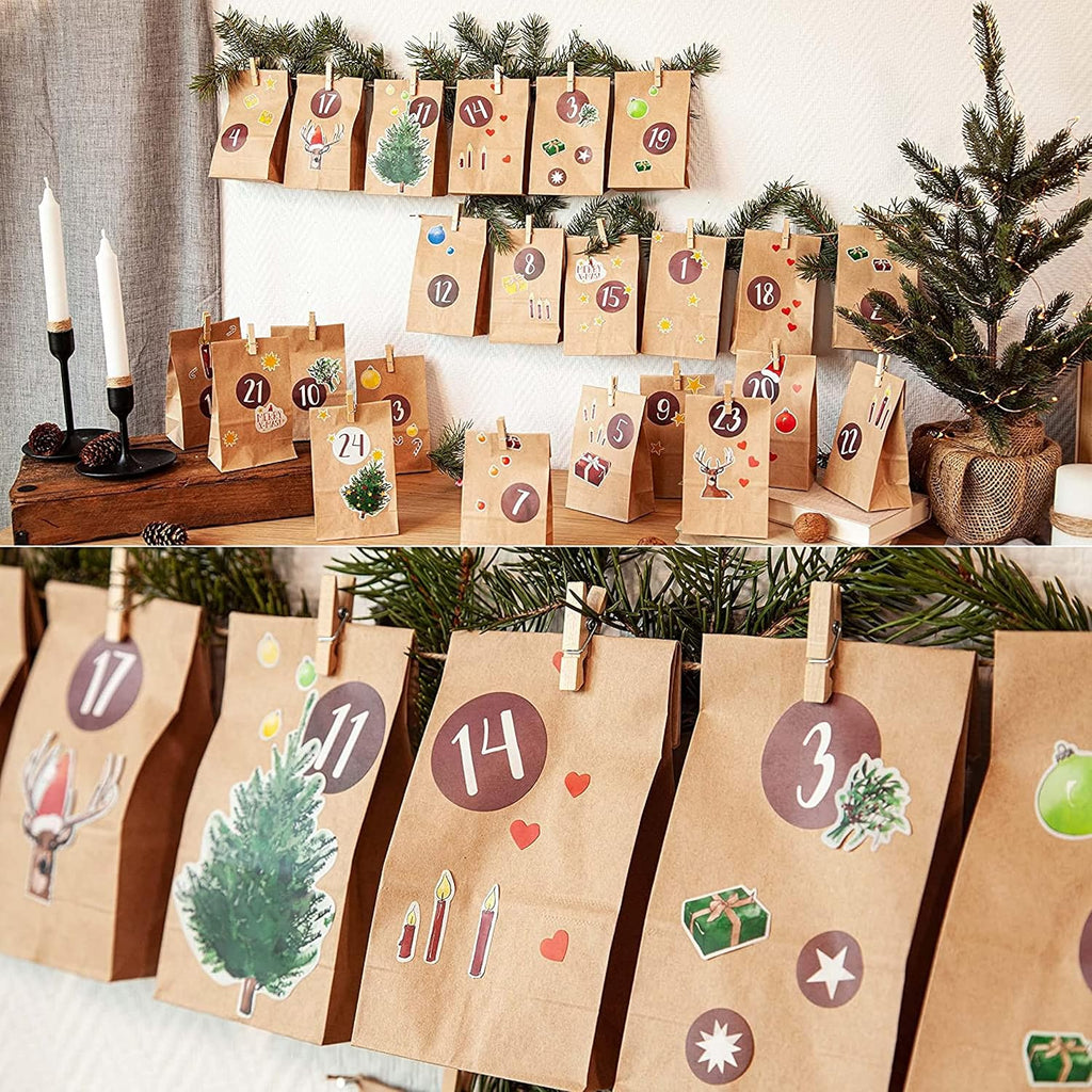 Calendrier de l’Avent à remplir soi-même pour bricolage