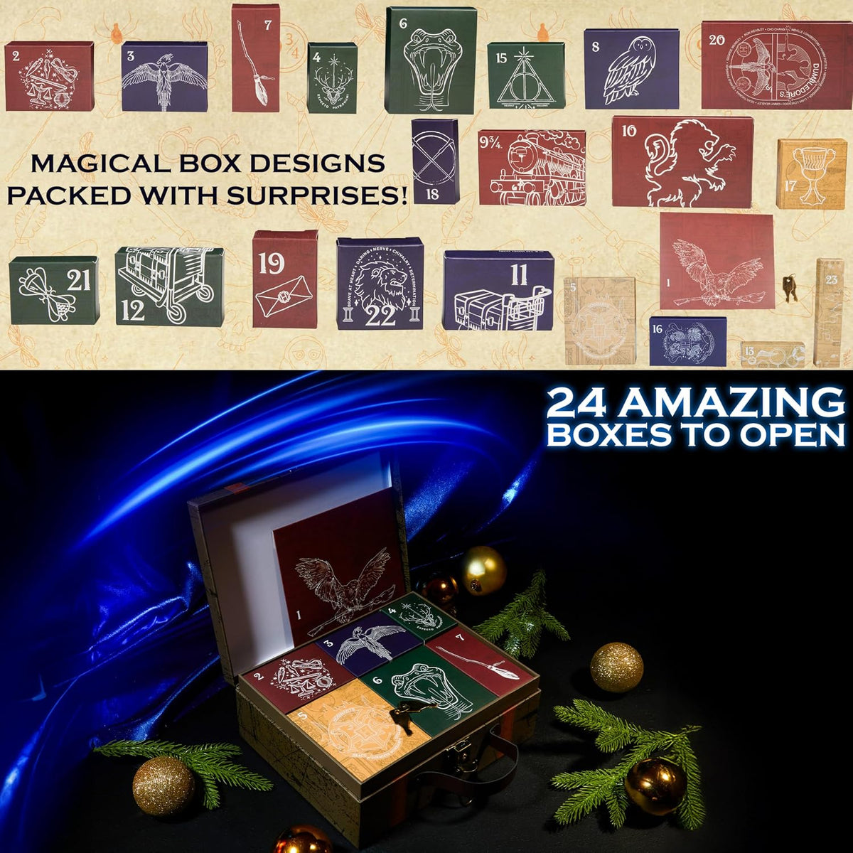 Calendrier de l'Avent Harry Potter Malle de Poudlard Cerda