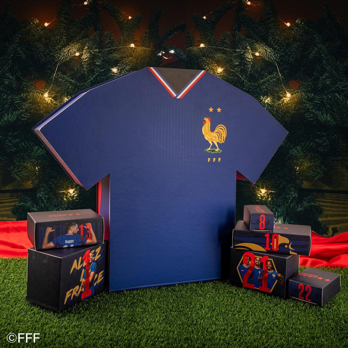 Calendrier de l'Avent Équipe de France Deluxe Cinereplicas – boîte maillot