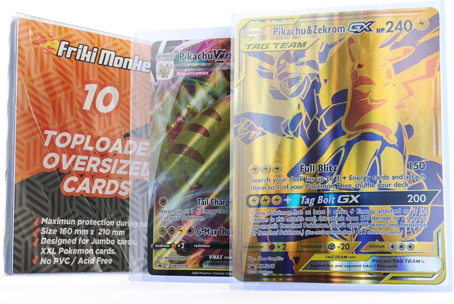 Toploader XXL pour cartes Pokémon (Friki Monkey)