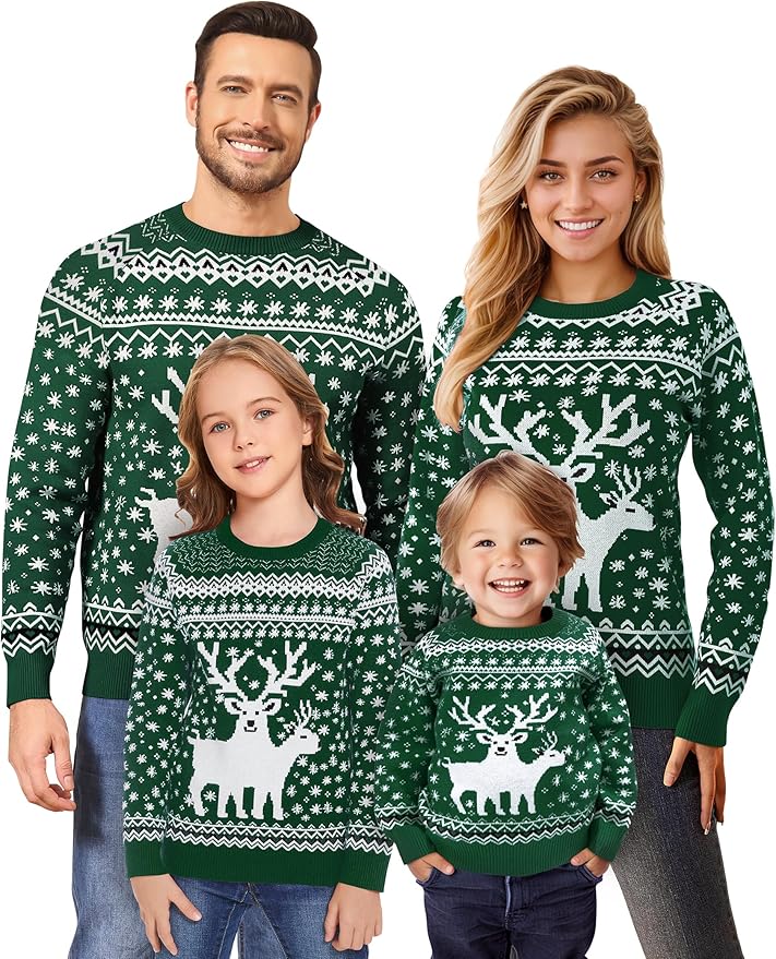 Pull de Noël assorti pour la famille
