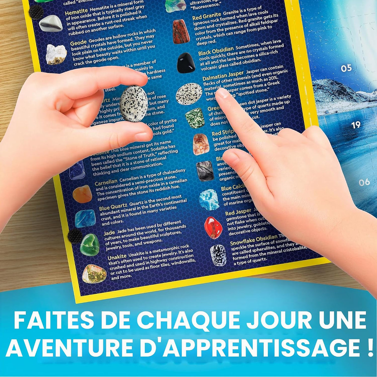 Calendrier de l'Avent National Geographic pierres précieuses édition limitée